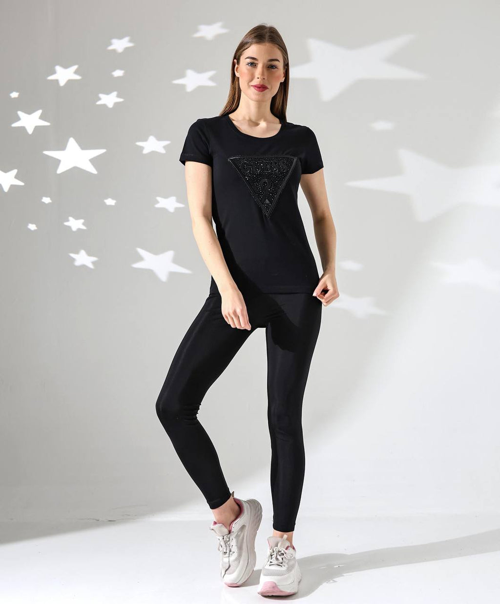 Guess Μπλουζάκι Μαύρο