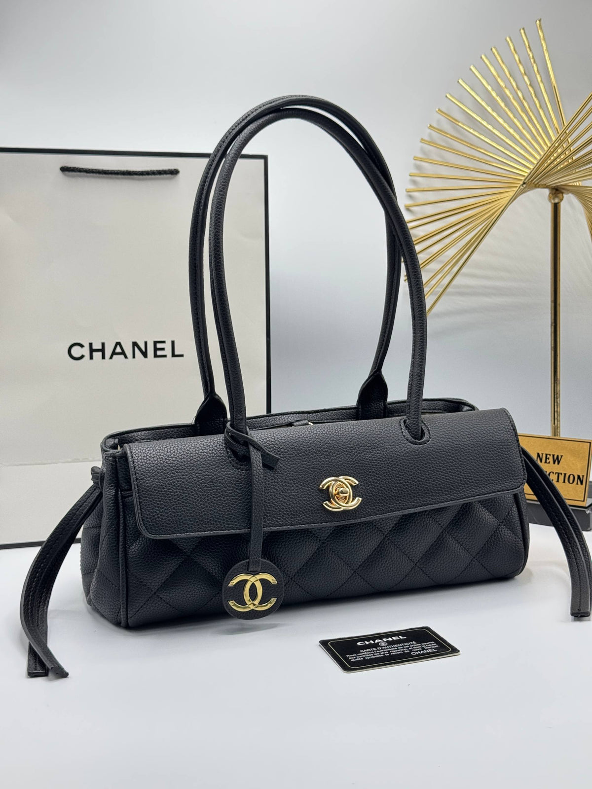 Chanel Quilted Shoulder Bag Black