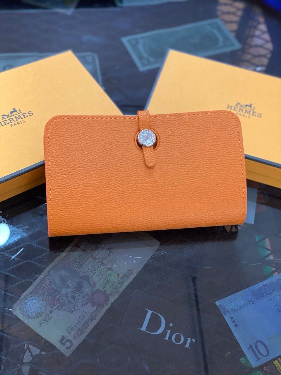 Hermes Πορτοφόλι Πορτοκαλί