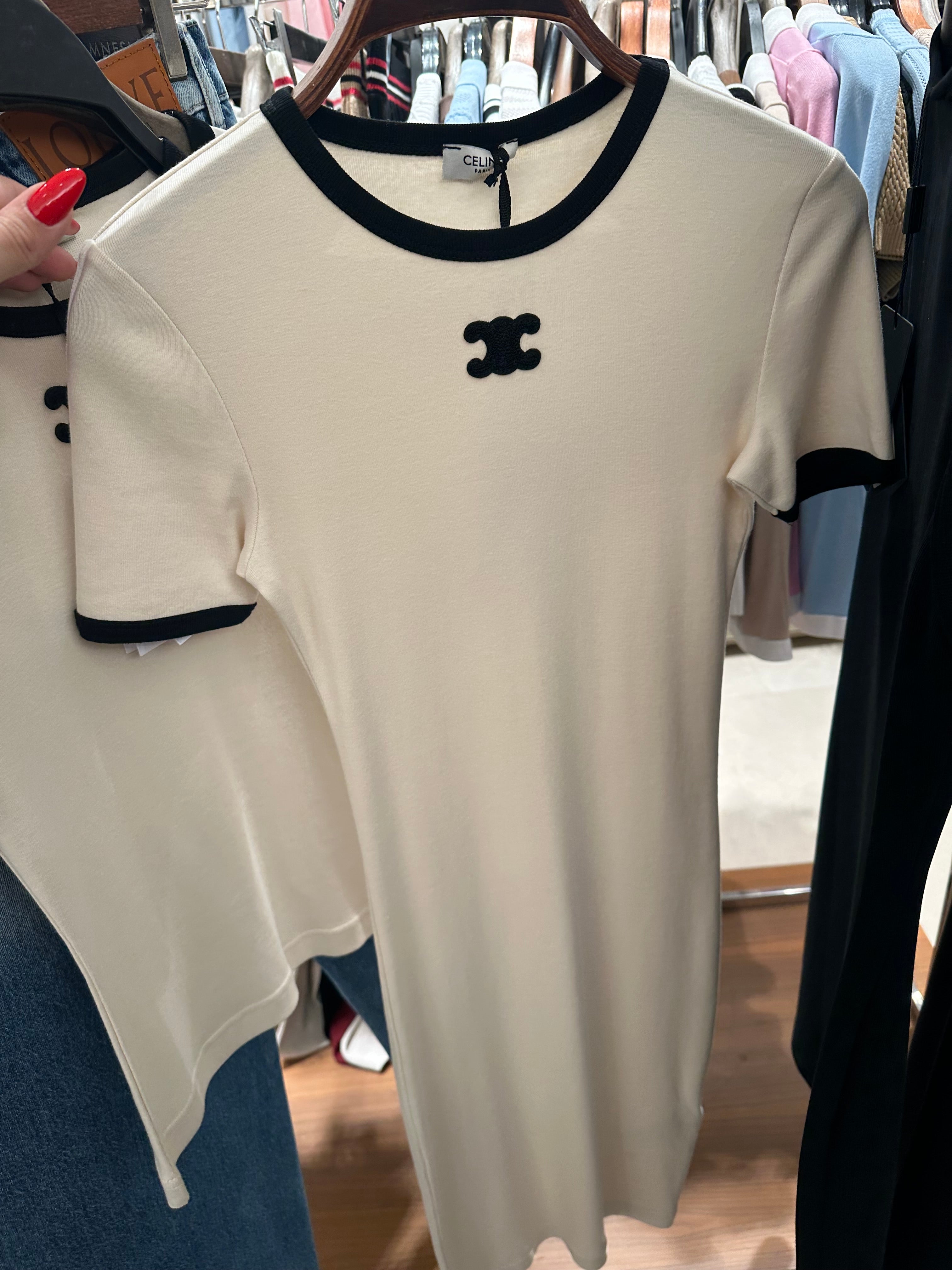 CELINE Triomphe Beige Dress