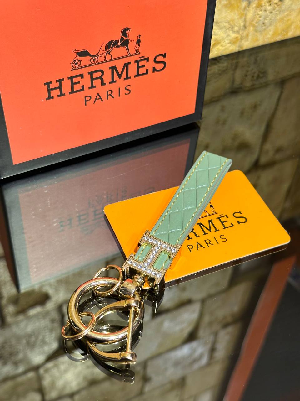 Hermes Μπρελόκ Πράσινο