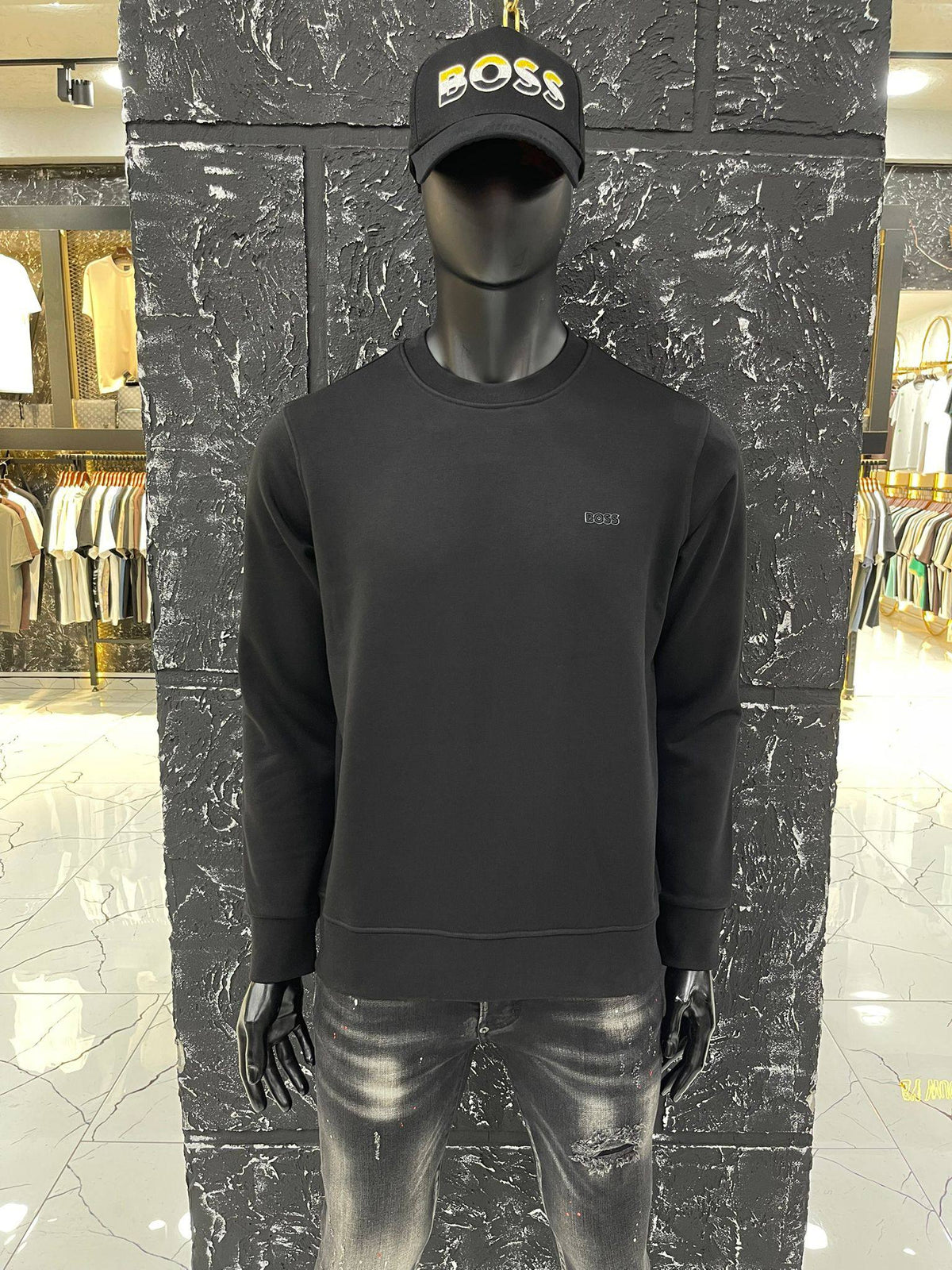 Boss Logo Sweatshirt Black