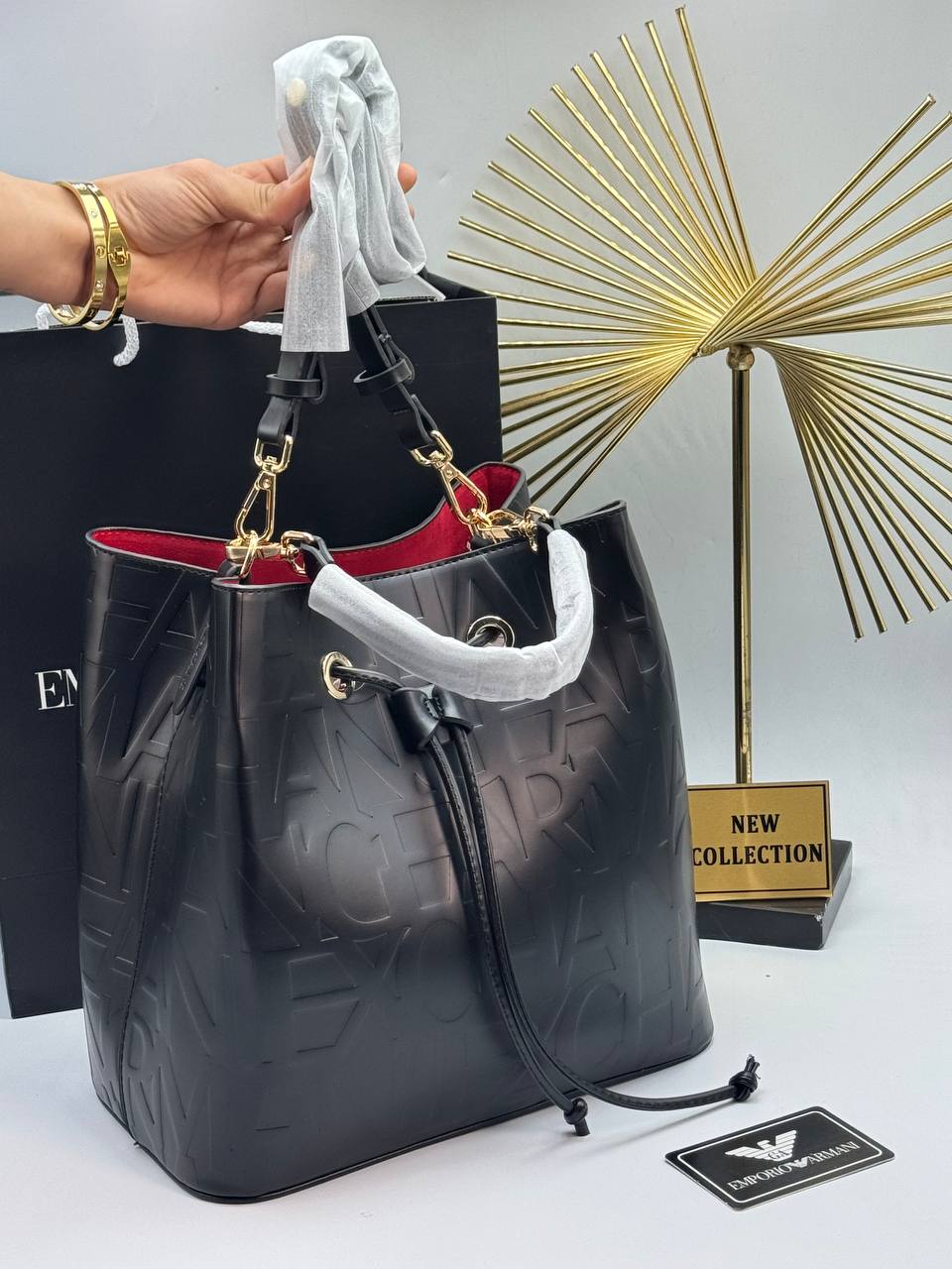 Armani Πουγκί Μαύρο