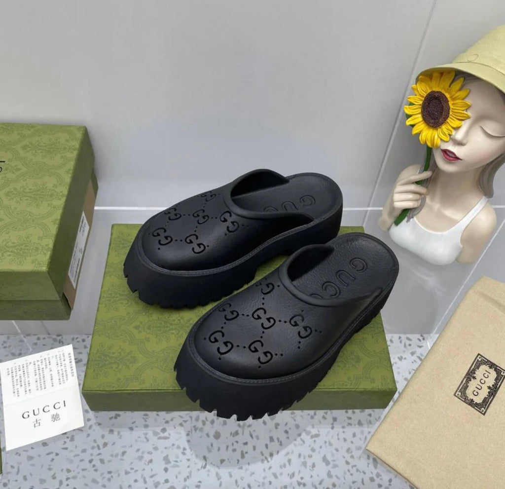 Gucci Rubber Platform Black