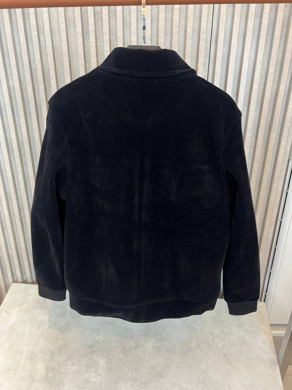 Prada Corduroy Zip Jacket Black