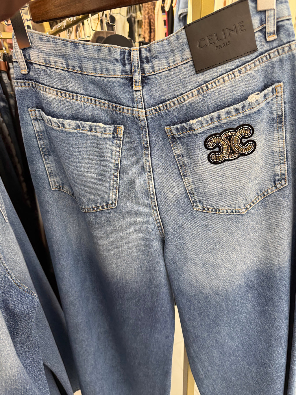 CELINE Logo Side Jeans