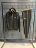 EA7 Emporio Armani Logo Tracksuit Black