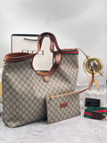 Gucci Ophidia GG Supreme Shopper Bag Beige Brown