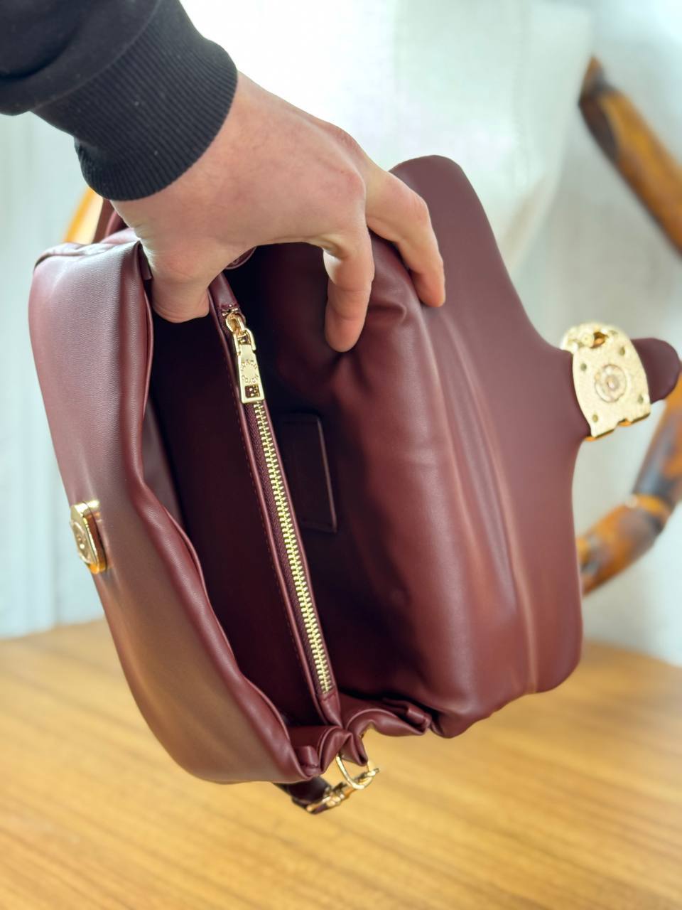 Coach Tabby Shoulder Bag Bordeaux