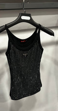 Prada Cotton Tank Top Black
