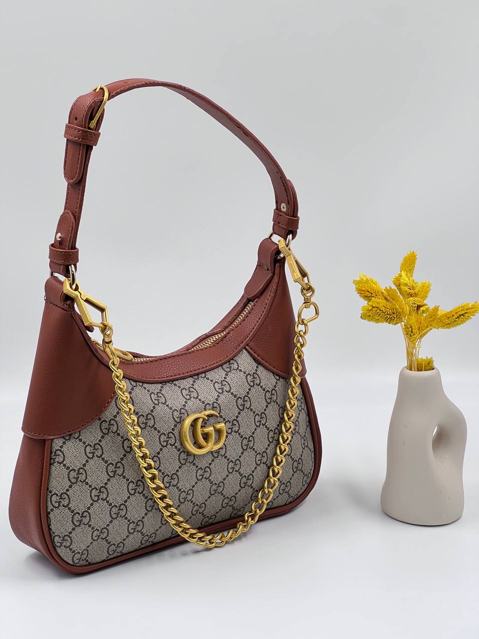 Gucci Aphrodite Brown GG Shoulder Bag
