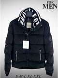 Moncler Logo Collar Puffer Jacket Black