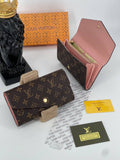 Louis Vuitton Sarah Wallet Monogram Rose Ballerine